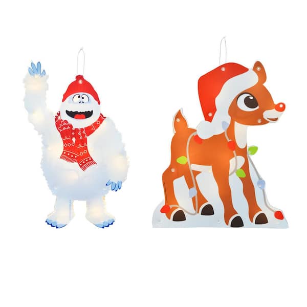 12 in. Rudolph Window Decor