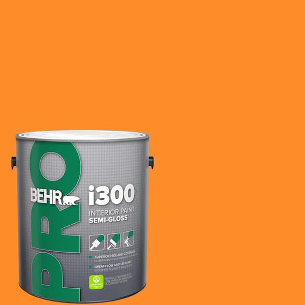 BEHR PRO 1 gal. #S-G-280 Mango Madness Semi-Gloss Interior Paint