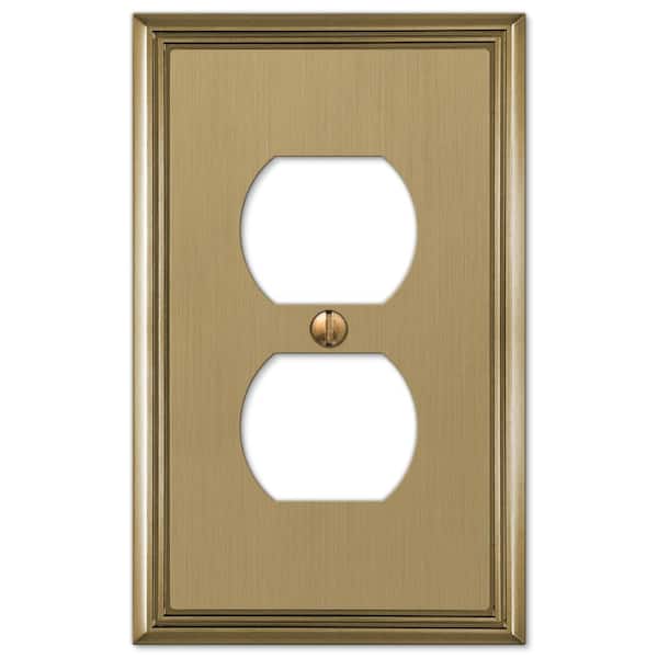 Hampton Bay Bronze 1-Gang 1-Duplex/ 1-Single Wall Plate (1-Pack)