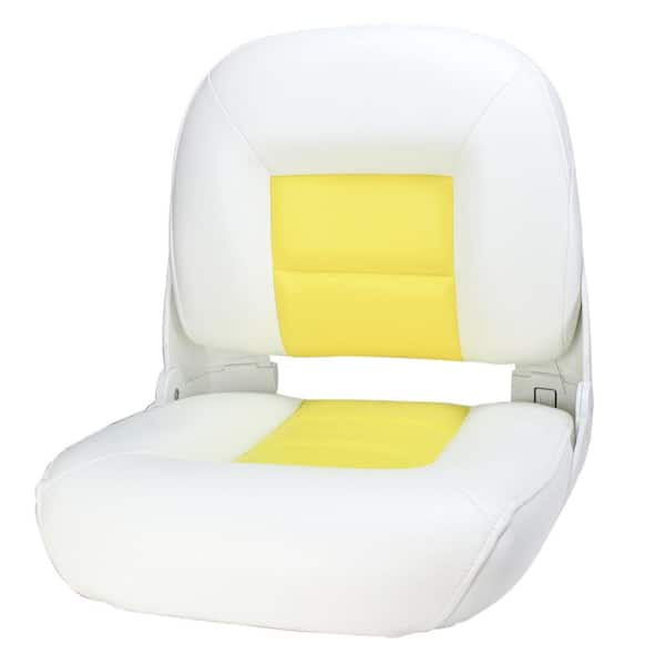 Tempress Navistyle Low-Back Boat Seat - White/Yellow