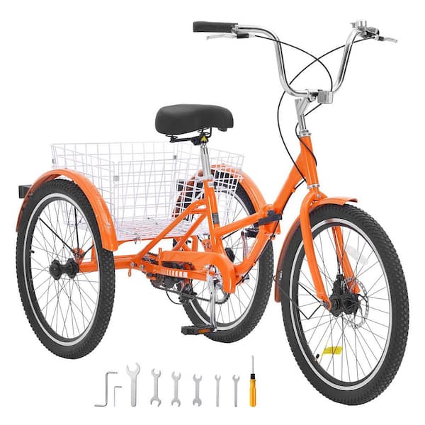 Folding Adult Tricycle, 20-Inch Adult Folding Trikes, Lightweight Aluminum Alloy 3 Wheel Cruiser Bike