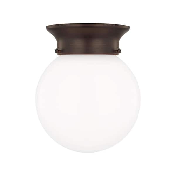 Generation Lighting Tomkin 6 in. 1-Light Bronze Flush Mount