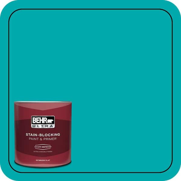 BEHR ULTRA 1 qt. #P460-5 Fiji Extra Durable Flat Interior Paint & Primer