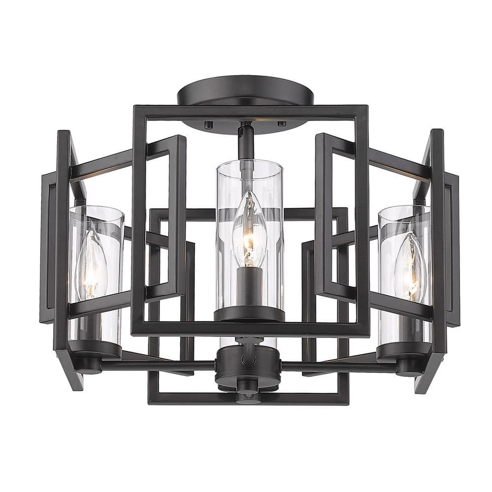 Marco 4-Light Matte Black Flush Mount Light price history on PriceWatchPro