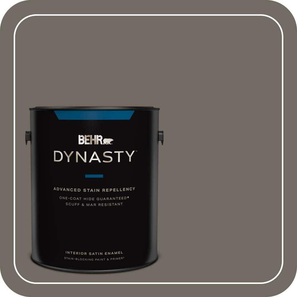 1 gal. #PPU24-04 Burnished Pewter Satin Enamel Interior Stain-Blocking Paint and Primer price history on PriceWatchPro