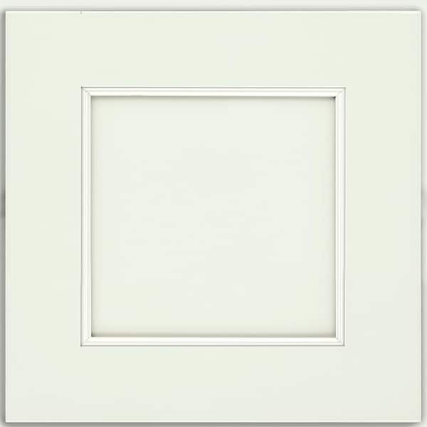 KRAFTMAID SIMPLICITY 14-5/8 in. x 14-5/8 in. Cabinet Door Sample in Dove White