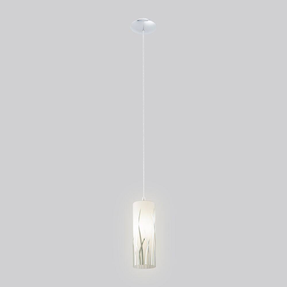 Rivato Chrome and Frosted Glass Mini Pendant Light