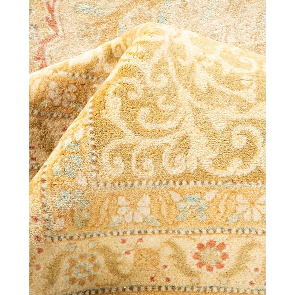 Mogul Brown 10 ft. x 14 ft. Oriental Wool Indoor Area Rug