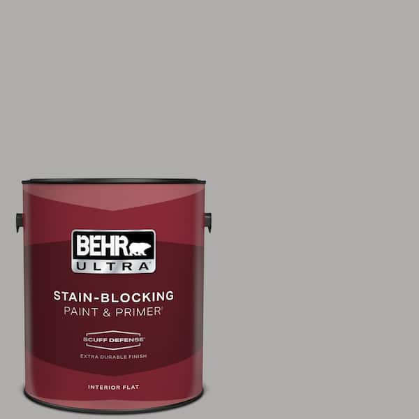 BEHR ULTRA 1 gal. Home Decorators Collection #HDC-NT-27A Soft Pebble Extra Durable Flat Interior Paint & Primer