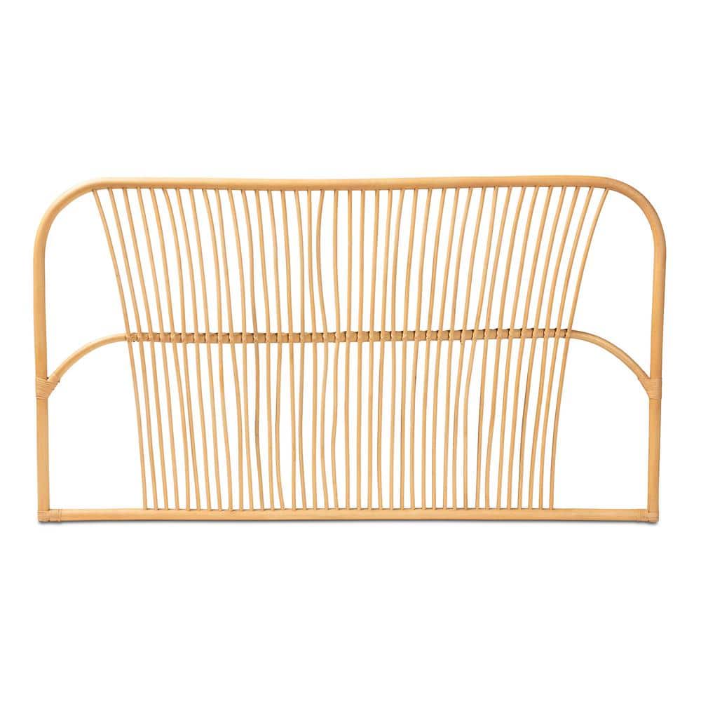 Natural Rattan Queen Size Wall-Mount Headboard