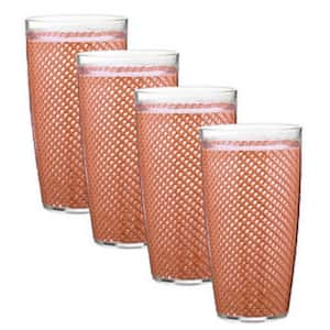 Fishnet 22 oz. Orchid Insulated Drinkware (Set of 4)