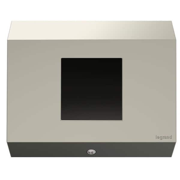 Legrand Adorne Under-Cabinet 1-Gang Control Box, Titanium No Devices ...