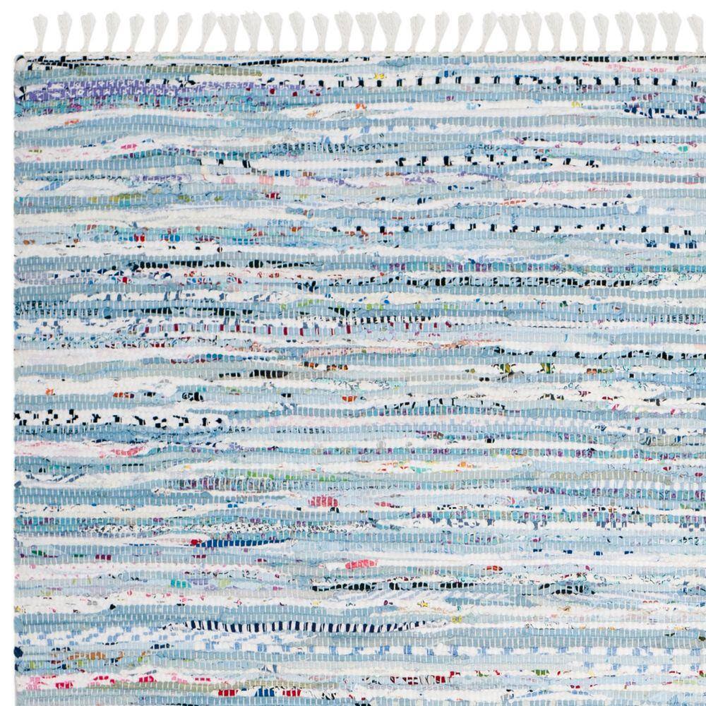 Handmade Multicolor Stripe Cotton Area Rug, 4' x 6'