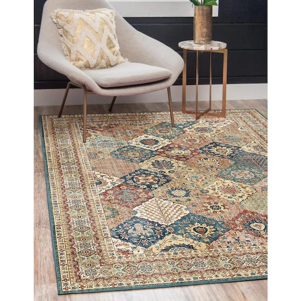 Gertmenian and Sons Crystal Print Cinzia Bronze ft. x ft. Border  Indoor Area Rug 25048 The Home Depot