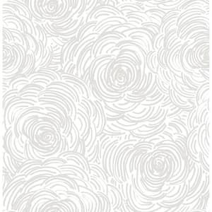 Celestial Taupe Floral Paper Strippable Wallpaper (Covers 56.4 sq. ft.)