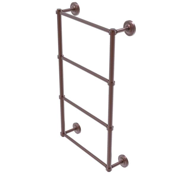 Prestige Regal 24 Inch Wall Mounted 4 Tier Ladder Towel Bar in Antique Copper