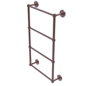 Prestige Regal 36 in. Wall Mounted 4-Tier Ladder Towel Bar in Antique Copper