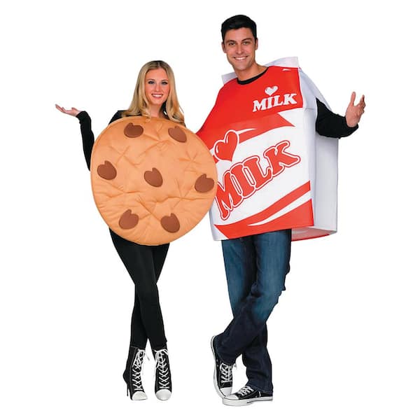 Fun World Cookies and Milk Couple Costume - Adult Halloween Costume