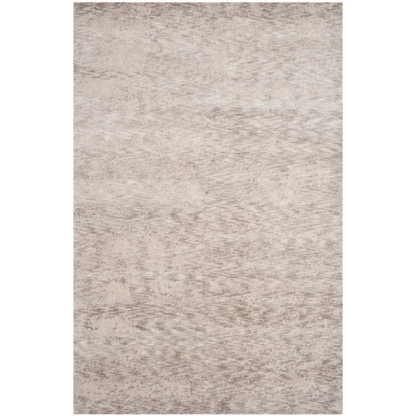 Tibetan 10 ft. x 14 ft. Silver Distressed Area Rug