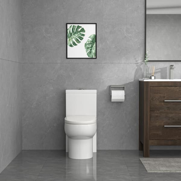 LORDEAR 12 in. Rough-In 1-piece 1.6/1.1 GPF Dual Flush Elongated