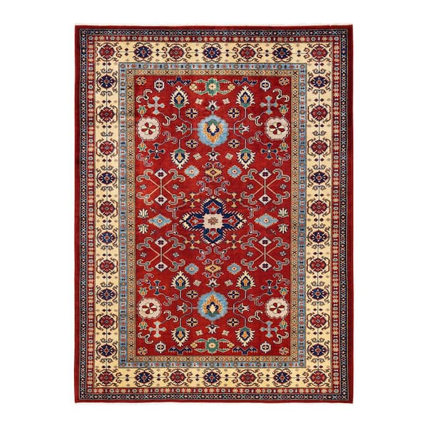 Solo Rugs Tribal One-of-a-Kind Bohemian Red 5 ft. 10 in. x 8 ft. 0 in. Tribal Area Rug