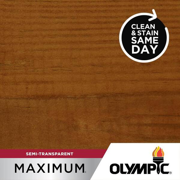 Maximum 1 gal. ST-2003 Brick Red Semi-Transparent Exterior Stain and Sealer in One Low VOC