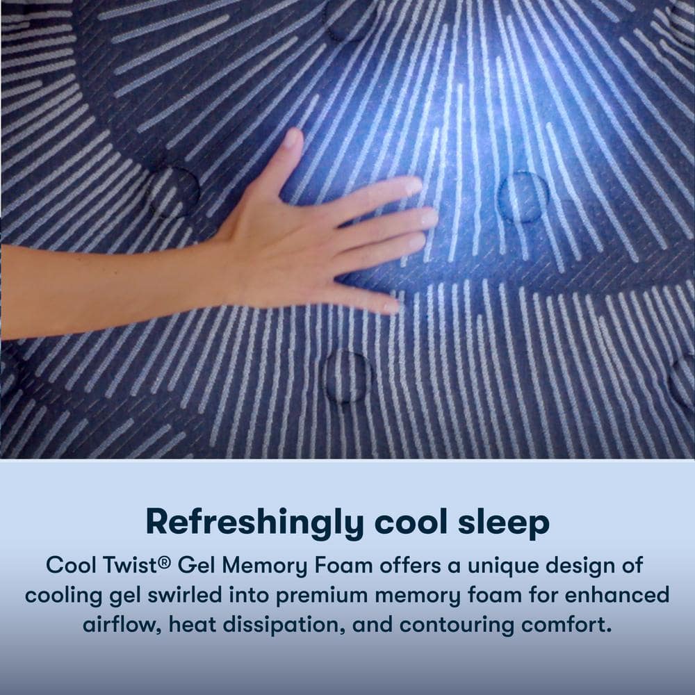 Twin Medium Pillowtop Innerspring Mattress with Gel Memory Foam