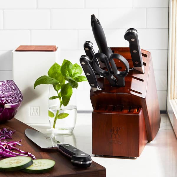 Pro 7-Piece Stainless Steel Blade Knife Block Set