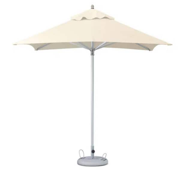 HomeRoots 8 ft. Market Patio Umbrella in Ecru