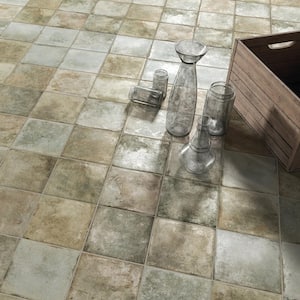 Kings Etna Sage 13-1/8 in. x 13-1/8 in. Ceramic Floor and Wall Tile (12.2 sq. ft./Case)