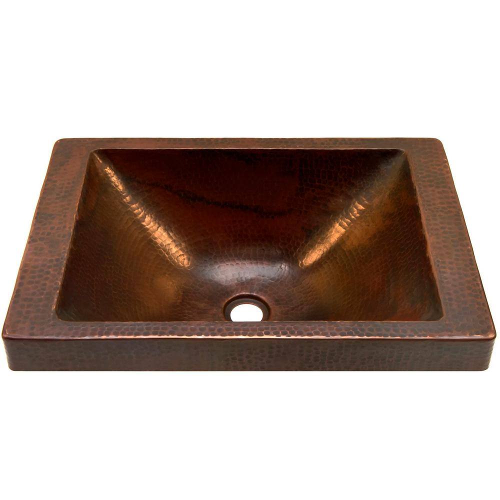 Novatto Santa Cruz Copper Bathroom Sink in Antique TCU-013AN - The Home ...