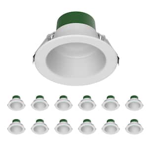 Downlight 6 in. Adjustable White Remodel 42-Watt Equivalent Housing Integrated LED Recessed Lighting Kit (12-Pack)