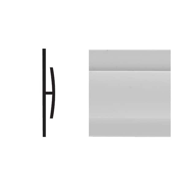 Royal Mouldings 1/4 in. D x 1-3/8 in. W x 8 ft. L PVC Composite PVC White FRP Divider Molding