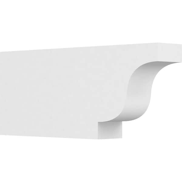 Ekena Millwork 4 in. x 10 in. x 24 in. Standard Newport Architectural Grade PVC Rafter Tail Brace