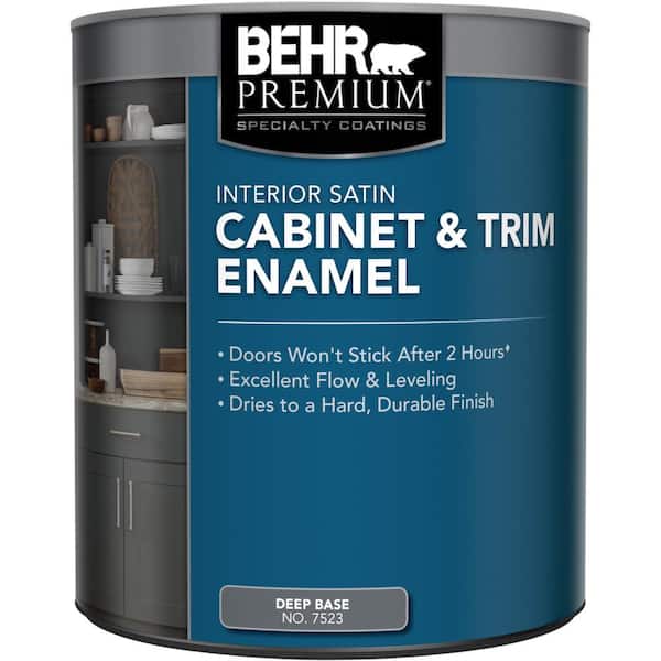 BEHR PREMIUM 1 qt. Deep Base Satin Interior Cabinet and Trim Paint