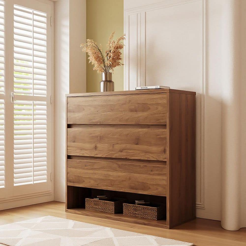 THE RIGHT PATH 29.92 in. H x 29.92 in. w Brown Wood Shoe Storage