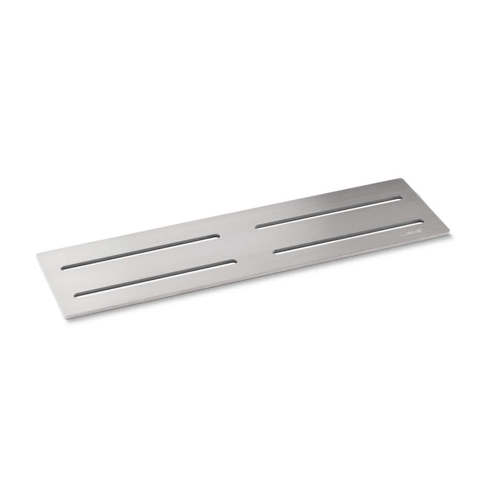 wedi 11.875 in. W x 0.125 in. H x 3.5 in. D Brushed Shower Niche Shelf