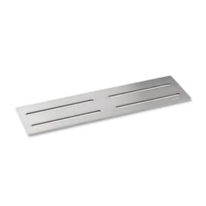 11.875 in. W x 0.125 in. H x 3.5 in. D Brushed Shower Niche Shelf in Stainless Steel