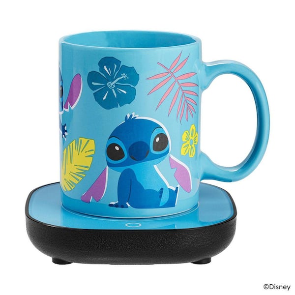 Disney Stitch Mug Warmer with Mug Single-Cup Coffee Mug with Mug Warmer for your Coffee Maker