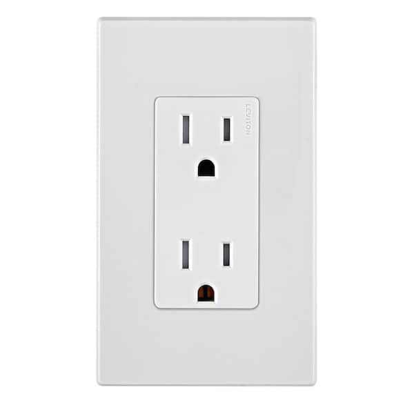 Decora 15 Amp 125 V Tamper Resistant Duplex Outlet/Receptacle, White (1-Pack) E5325-SW