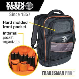 14 in. Tradesman Pro Organizer Technician's Jobsite Backpack with Toughbook Laptop Pocket