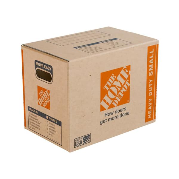 16 in. L x 10 in. W x 12 in. D Heavy-Duty Small Moving Shipping and Packing Box with Handles