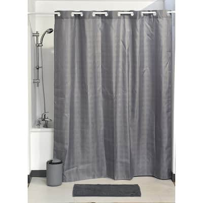 Gray Solid Color Shower Curtains, Solid Grey Shower Curtain