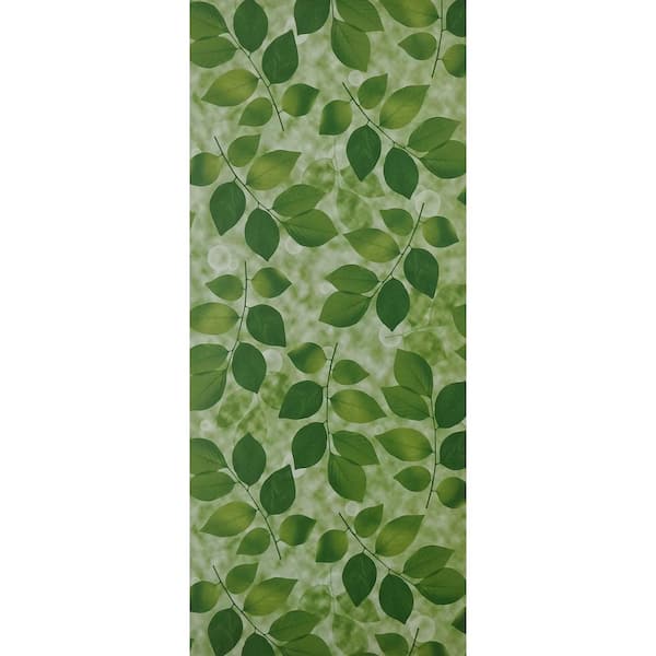 Dundee Deco Leaves Green Vinyl Strippable Roll (Covers 26.6 sq. ft.)