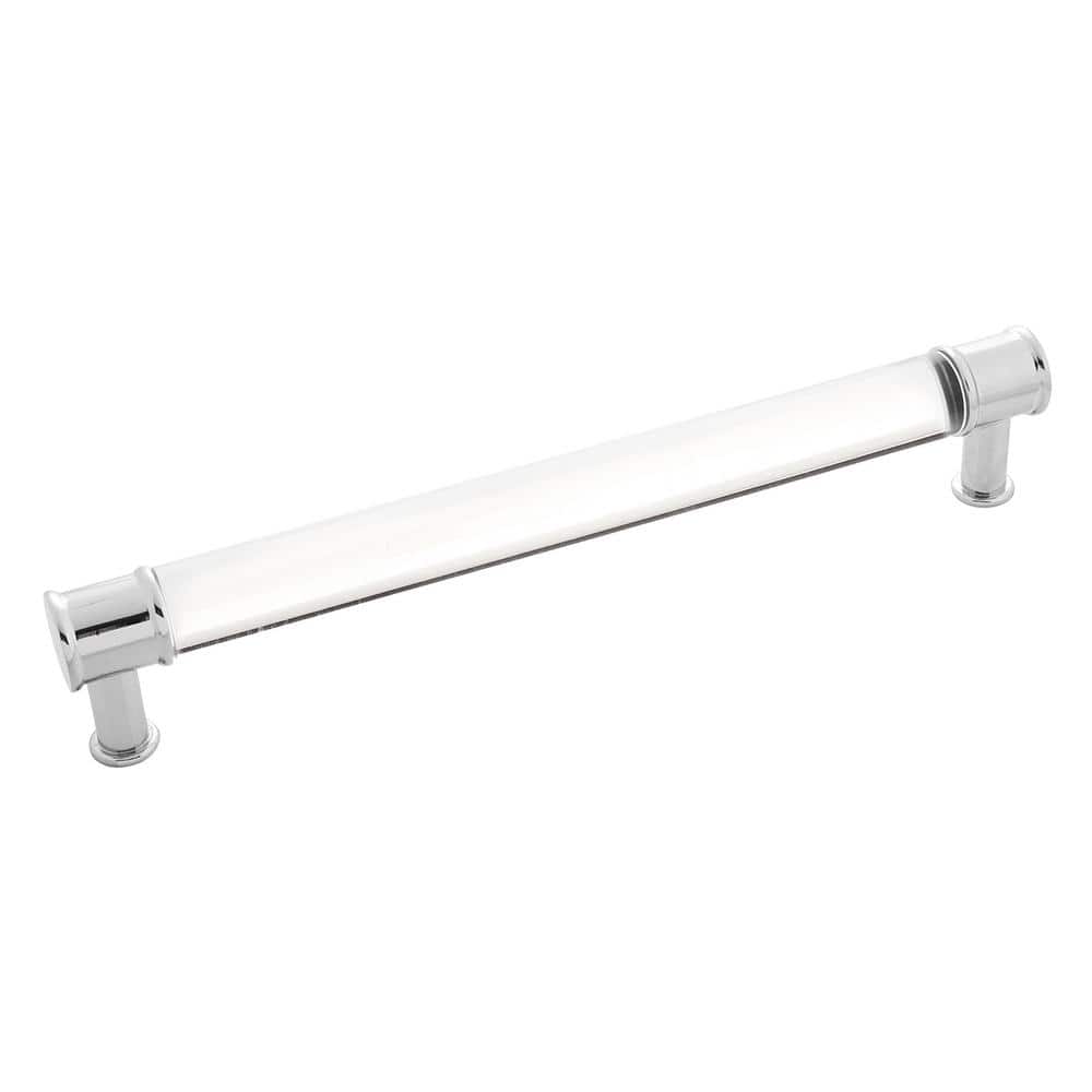 Chrome and Crysacrylic 7-9/16" Kitchen Cabinet Pull