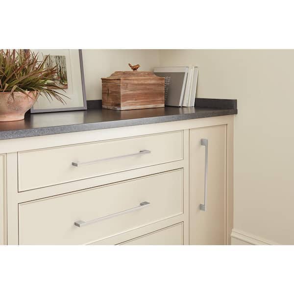 10-Pack Cityscape 10 1/16 in.  256mm  Modern Satin Nickel Bar Cabinet Pulls