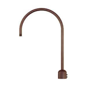 26 in. 1-Light Architectural Bronze Post Adapter