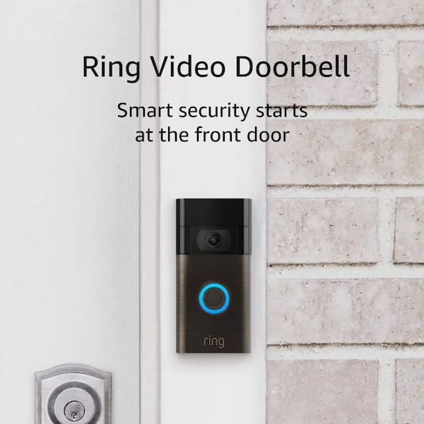Video Doorbell - Smart Wireless WiFi Doorbell Camera with Built-in Battery, 2-Way Talk, Night Vision, Venetian Bronze