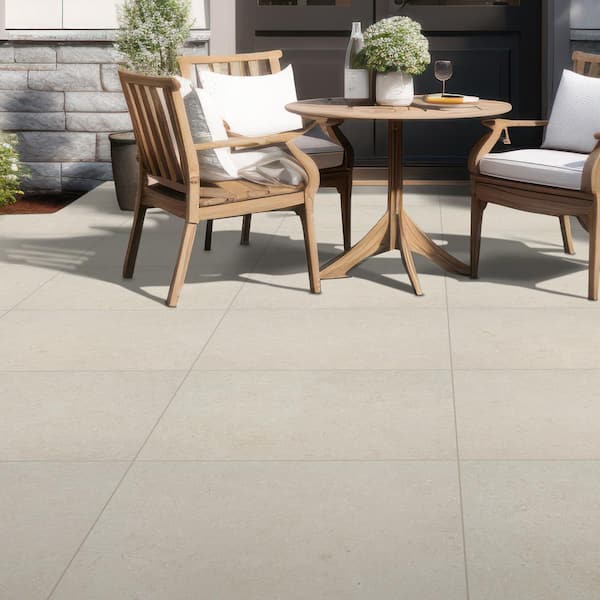 MSI Living Style Pearl 2 cm x 24 in. x 24 in. Matte Porcelain Stone Look Paver (512 sq. ft./Pallet)