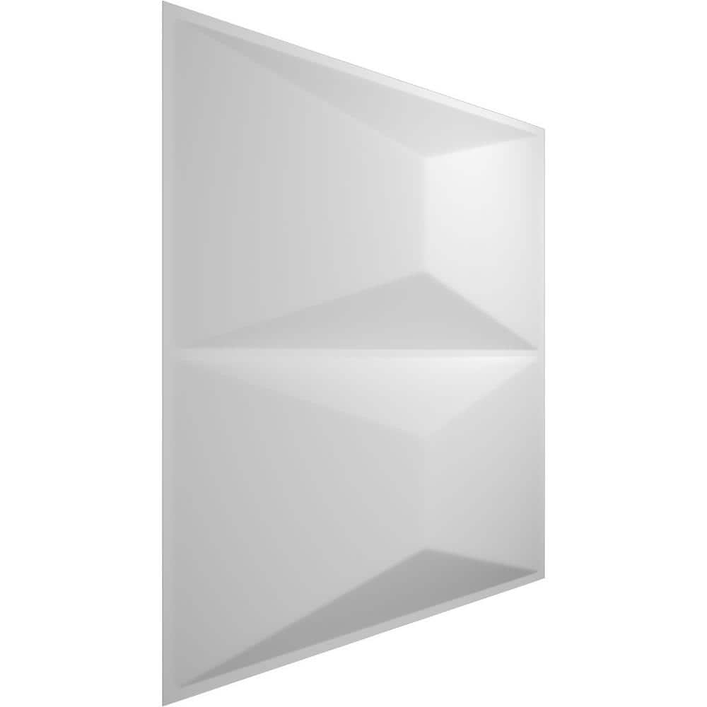 White Textured 3D PVC Decorative Wall Panel 11.88" x 11.88"